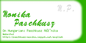 monika paschkusz business card